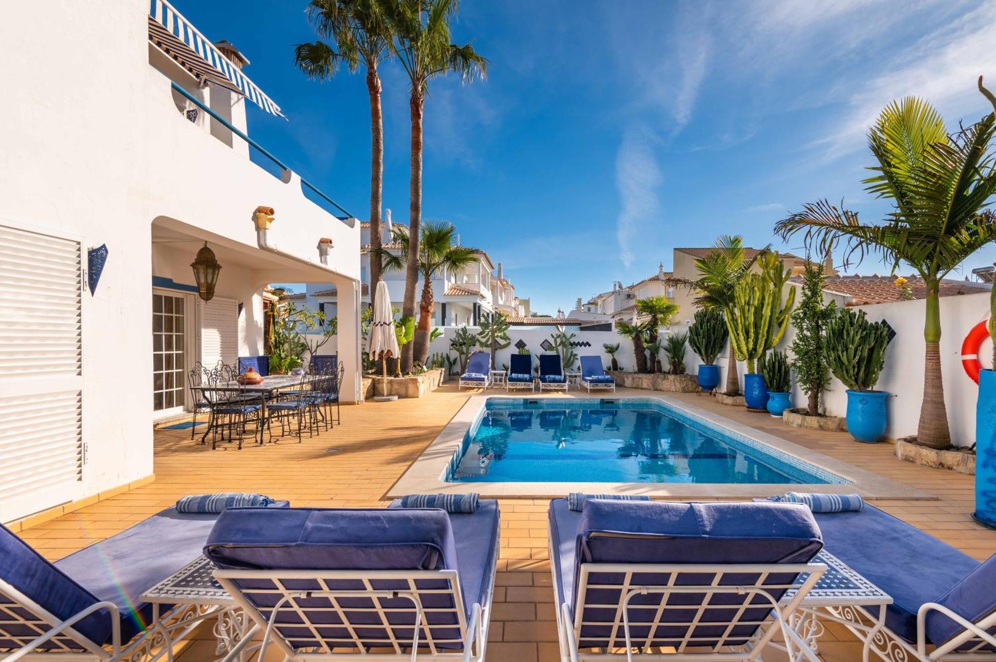 Villa Oasis Gale - Luxury Villa With Private Pool, Ac, Free Wifi, 5 Min From The Beach Albufeira Bagian luar foto